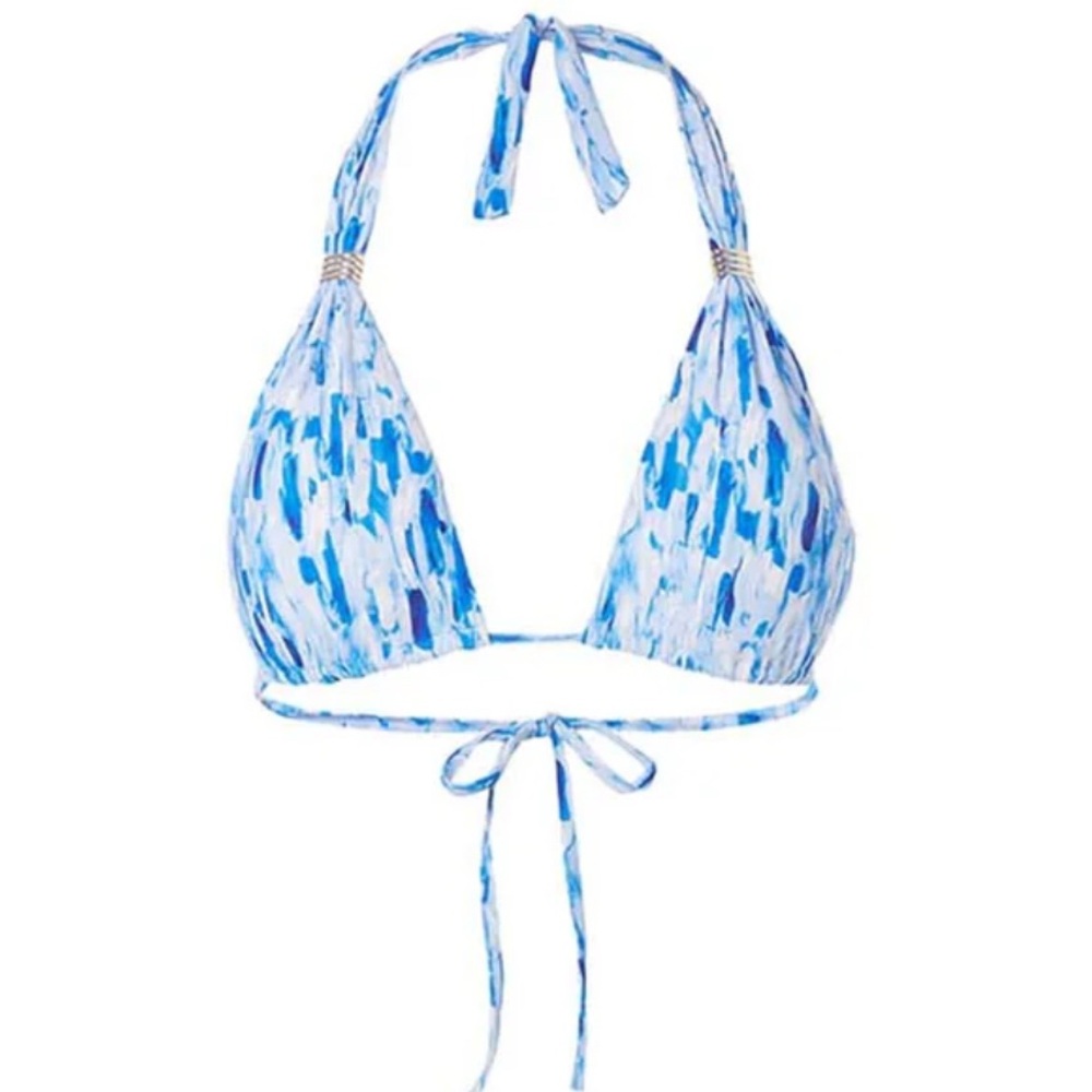 Grenada Waterfall Halterneck Bikini Top - Size 2